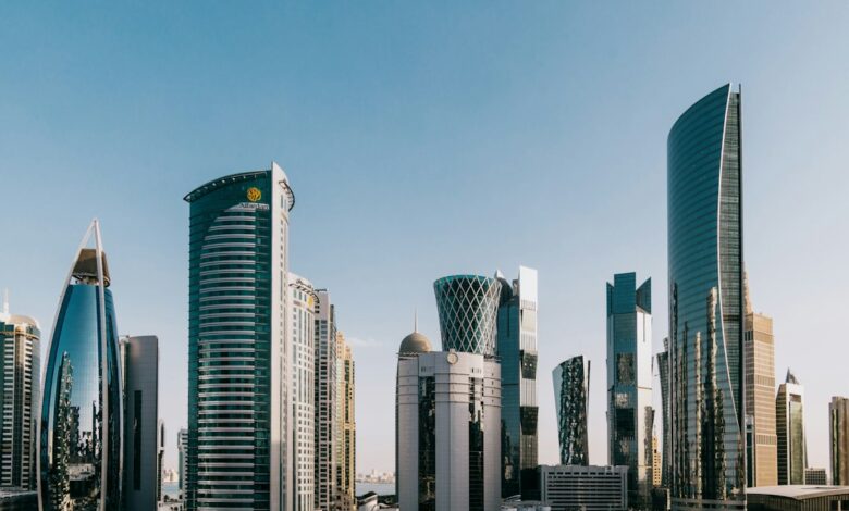 صورة تعبيرية: Doha Qatar investment skyline